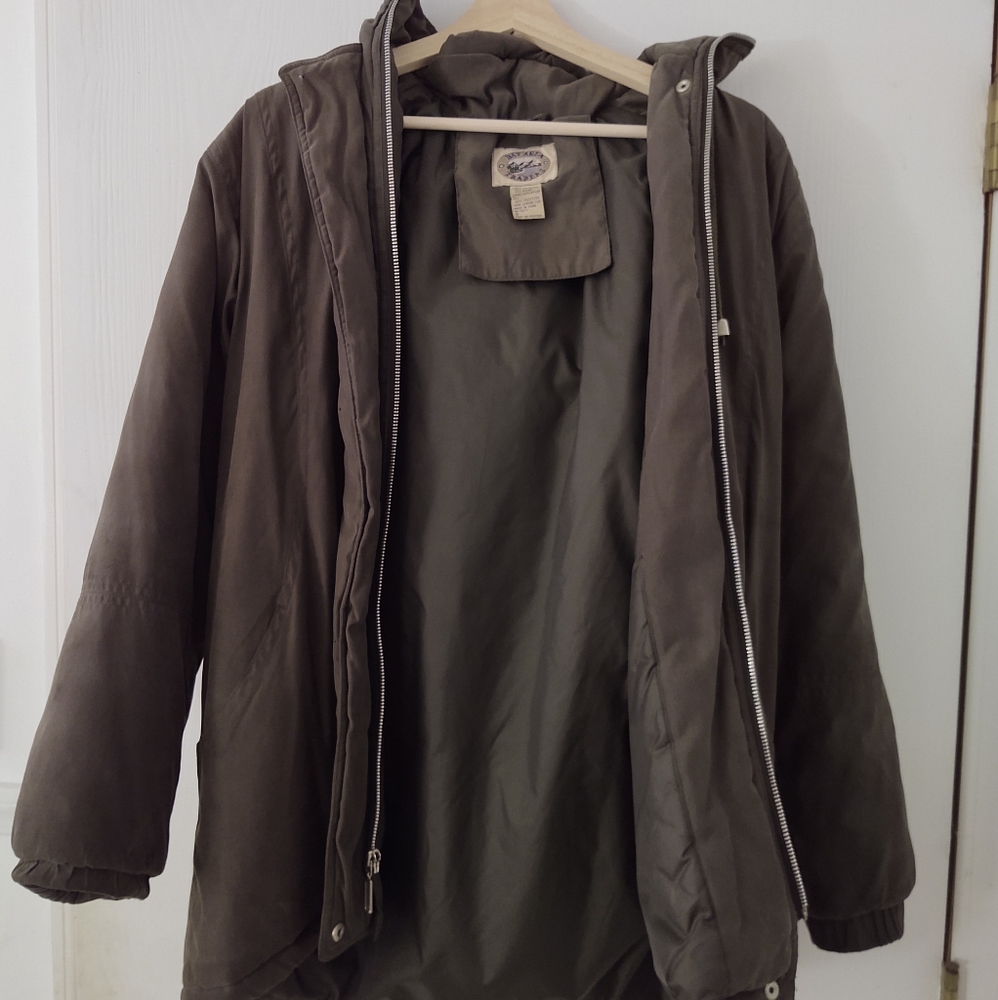 GENUINE FUR hooded oversized winter coat - Picture 3 of 3